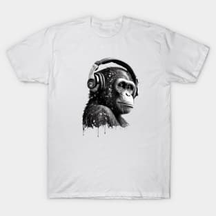 Monke with headphones T-Shirt